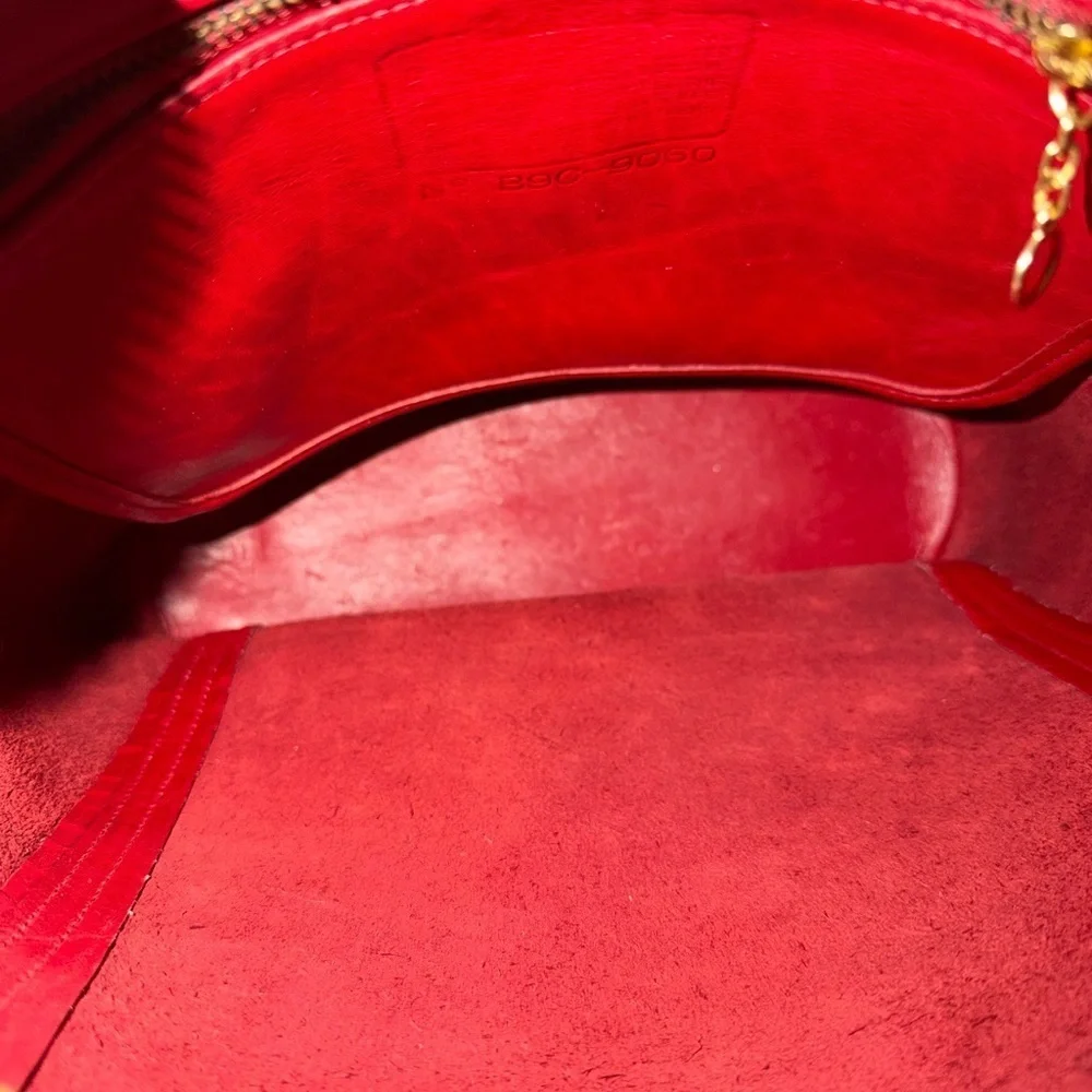 Coach Cherry Red Leather Shoulder Bag